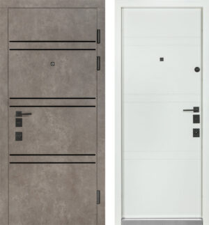 Булат Термо Expert (квадро) Mottura, модель 550/253. Колір: Роксі антрацит сірий/Білий матовий