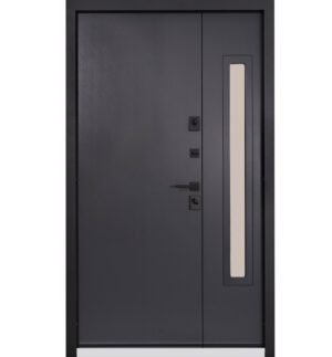 Вхідні двері на замовлення Булат Котедж, модель 716. Полуторні - 1200 мм, зі склопакетом